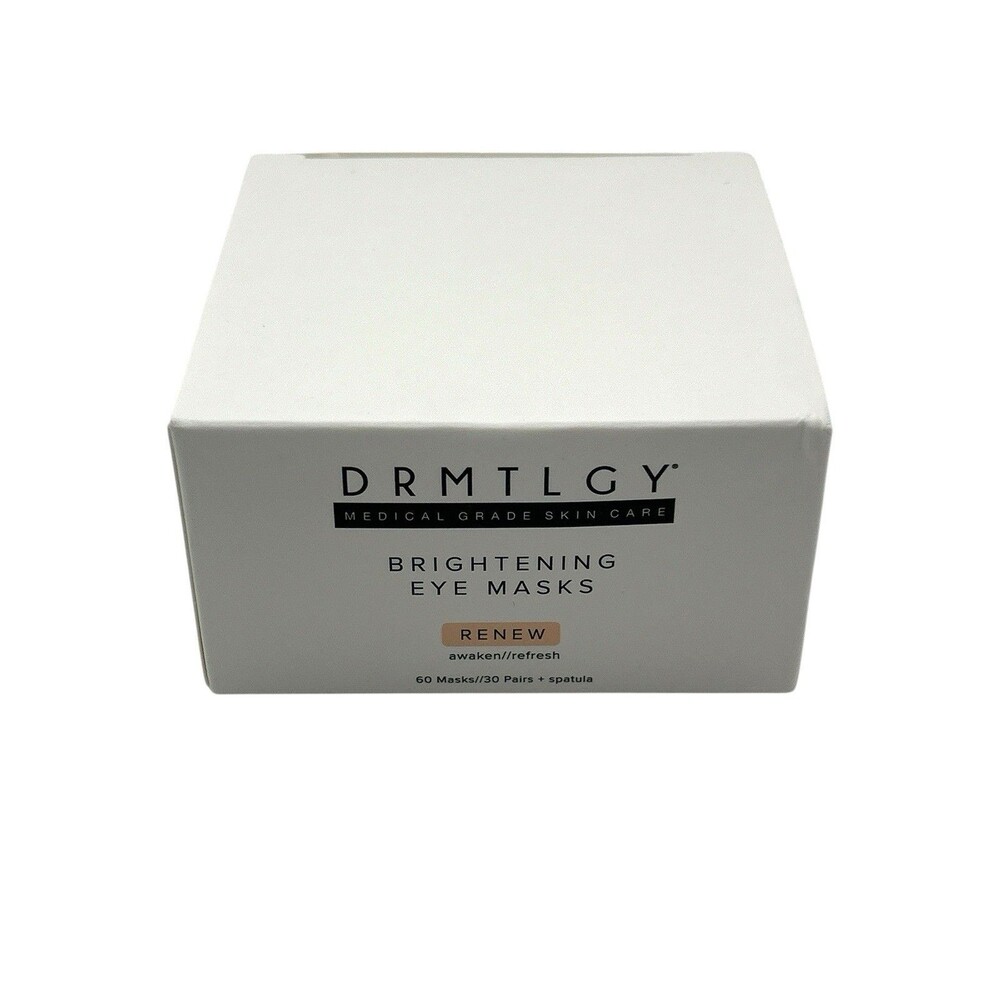 DRMTLGY Brightening Eye Masks Caffeine Hyaluronic Acid 30 Pair New Renew Refresh